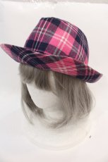 画像1: 【SALE】GOTHPUNKその他(買取対象外) / チェックハット  ピンクチェック I-25-02-11-114-EL-AC-HD-ZTK011 (1)