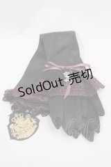 ALICE and the PIRATES / Under the Rose〜闇の使者と薔薇の刻印〜ロンググローブ  黒Ｘ紫 I-25-02-11-115-PA-ZA-HD-ZI