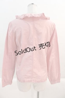画像2: PINK HOUSE / フリル襟刺繍&レースブラウス  ピンク I-25-02-11-025-LO-BL-HD-ZT040