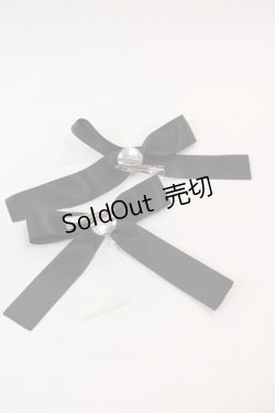 画像2: LOLITAその他(お買取対象外) / ハートパールリボンレースクリップセット  黒Ｘ白 I-25-03-02-049-LO-AC-HD-ZI