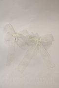 LOLITAその他(お買取対象外) / チュールレースリボン2WAYクリップセット  白 I-25-03-02-050-LO-AC-HD-ZT437