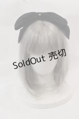 MILK / ベルベットリボンカチューシャ  黒 I-25-03-02-058-ML-AC-HD-ZI