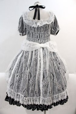 画像2: Vallee lys / Mellow Melody Dress  黒Ｘ白 I-25-03-02-023-EL-OP-HD-ZI