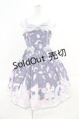 Angelic Pretty / MilkyPlanetジャンパースカート  ネイビー I-25-03-02-026-AP-OP-HD-ZI
