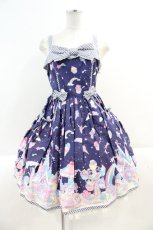 画像1: Angelic Pretty / MilkyPlanetジャンパースカート  ネイビー I-25-03-02-026-AP-OP-HD-ZI (1)