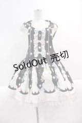 Angelic Pretty / マシュマロバニーサロペット  黒 I-25-03-02-027-AP-OP-HD-ZI