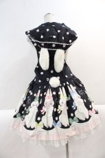 画像2: Angelic Pretty / マシュマロバニーサロペット  黒 I-25-03-02-027-AP-OP-HD-ZI (2)