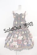 Angelic Pretty / Merry Bunnyサロペット  黒 I-25-03-02-028-AP-OP-HD-ZI