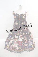 Angelic Pretty / Merry Bunnyサロペット  黒 I-25-03-02-028-AP-OP-HD-ZI