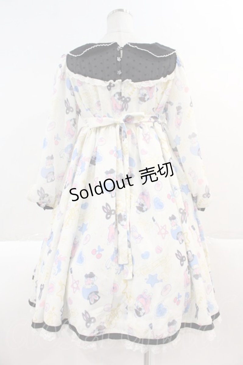 画像2: Angelic Pretty / Cosmetic Bunnyワンピース  アイボリー I-25-03-02-032-AP-OP-HD-ZI (2)