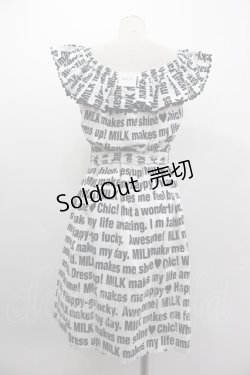画像2: MILK / Messageサンドレス  ブラックプリント I-25-03-05-047-ML-OP-HD-ZI