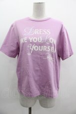 画像1: Jane Marple Dans Le Salon / Theme print T-shirt  ラベンダー I-25-03-05-008-JM-TS-HD-ZI (1)