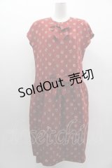 PINK HOUSE / チェックまる柄ワンピース  赤 I-25-03-05-082-LO-OP-HD-ZI