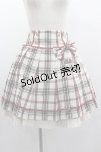 Angelic Pretty / タータンチェックレッスンスカート  アイボリーチェック I-25-03-05-083-AP-SK-HD-ZI