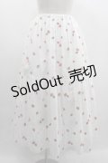 Jane Marple / Very berries embroidery skirt  ホワイト I-25-03-05-089-JM-SK-HD-ZI
