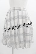 Jamieエーエヌケー / チェックスカート  アイボリーＸ黒チェック I-25-03-05-092-LO-SK-HD-ZI