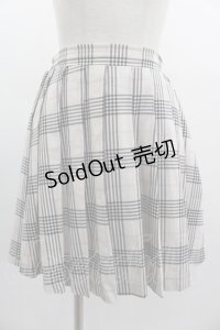 Jamieエーエヌケー / チェックスカート  アイボリーＸ黒チェック I-25-03-05-092-LO-SK-HD-ZI