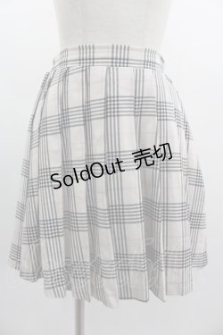 画像1: Jamieエーエヌケー / チェックスカート  アイボリーＸ黒チェック I-25-03-05-092-LO-SK-HD-ZI