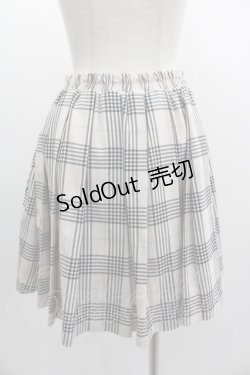 画像2: Jamieエーエヌケー / チェックスカート  アイボリーＸ黒チェック I-25-03-05-092-LO-SK-HD-ZI