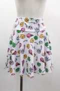 NieR Clothing / アイス総柄スカート  白 I-25-03-05-096-PU-SK-HD-ZI