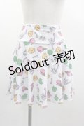 NieR Clothing / アイス総柄スカート  白 I-25-03-05-096-PU-SK-HD-ZI