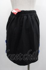 画像2: ACDC RAG / タッセルチャイナタイトスカート  黒Ｘ青 I-25-03-05-098-PU-SK-HD-ZI (2)