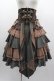 画像1: Ozz oneste / 薔薇刺繍ハイウエストスカート  ブラウンＸグレー I-25-03-05-100-OO-SK-HD-ZI (1)