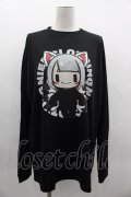 NieR Clothing / 擬人化九尾カットソー XL 黒Ｘ白Ｘ赤 I-25-03-05-023-PU-TO-HD-ZI