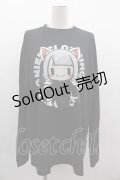 NieR Clothing / 擬人化九尾カットソー XL 黒Ｘ白Ｘ赤 I-25-03-05-023-PU-TO-HD-ZI