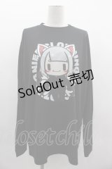 NieR Clothing / 擬人化九尾カットソー XL 黒Ｘ白Ｘ赤 I-25-03-05-023-PU-TO-HD-ZI