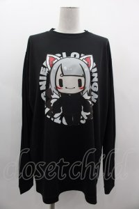 NieR Clothing / 擬人化九尾カットソー XL 黒Ｘ白Ｘ赤 I-25-03-05-023-PU-TO-HD-ZI
