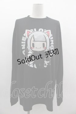 画像1: NieR Clothing / 擬人化九尾カットソー XL 黒Ｘ白Ｘ赤 I-25-03-05-023-PU-TO-HD-ZI