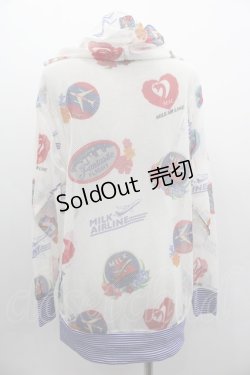 画像2: MILK / Airlineパーカー  白 I-25-03-05-027-ML-TO-HD-ZI