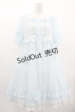 画像1: To Alice / ハートポケットシフォンワンピース  サックス I-25-03-05-042-LO-OP-HD-ZI
