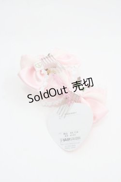 画像2: BABY,THE STARS SHINE BRIGHT / Rose Bouquetリボンコーム  ピンク I-25-03-08-050-BA-AC-HD-ZI