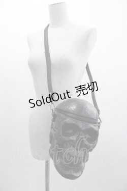 画像1: KILL STAR / Grave Digger Skull Handbag  黒 I-25-03-08-006-SL-BG-HD-ZI