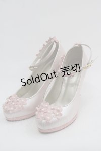 BABY,THE STARS SHINE BRIGHT / Flower Secretパンプス M ピンク I-25-03-08-081-BA-SH-HD-ZI