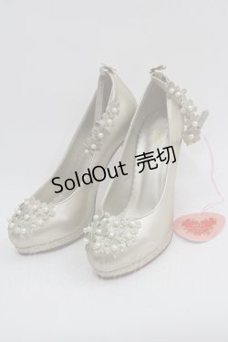 画像1: BABY,THE STARS SHINE BRIGHT / Flower Secretパンプス M ゴールド I-25-03-08-084-BA-SH-HD-ZS
