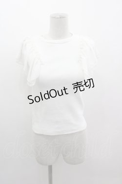 画像1: dazzlin / シフォン袖トップス  白 I-25-03-08-089-LO-TO-HD-ZI