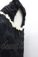 画像2: Millefleurs / 刺繍ジャンパースカート  黒ｘ白 I-25-03-08-096-EL-OP-HD-ZI (2)