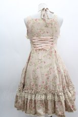 画像2: Mary Magdalene / ジャカードローズジャンパースカート  カスタードローズ I-25-03-08-098-CL-OP-HD-ZI (2)