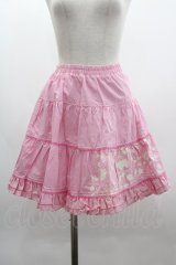 PUTUMAYO / ギンガムチェックいちごスカート  ピンクＸ白 I-25-03-08-110-PT-SK-HD-ZI