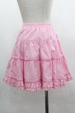 画像2: PUTUMAYO / ギンガムチェックいちごスカート  ピンクＸ白 I-25-03-08-110-PT-SK-HD-ZI