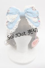 BABY,THE STARS SHINE BRIGHT / Bambi de la foret secrete 森の小さなプリンセス 柄リボンカチューシャ  ブルー I-25-03-08-017-BA-AC-HD-ZI