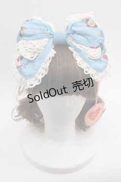 画像1: BABY,THE STARS SHINE BRIGHT / Bambi de la foret secrete 森の小さなプリンセス 柄リボンカチューシャ  ブルー I-25-03-08-017-BA-AC-HD-ZI