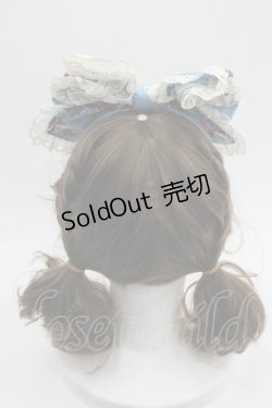 画像2: BABY,THE STARS SHINE BRIGHT / Bambi de la foret secrete 森の小さなプリンセス 柄リボンカチューシャ  ブルー I-25-03-08-017-BA-AC-HD-ZI