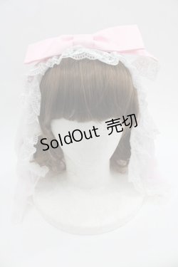 画像1: Angelic Pretty / Angel Ribbonベールカチューシャ  ピンク I-25-03-08-028-AP-AC-HD-ZI