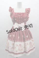 LIZ LISA / スウィートラテ柄ワンピース  赤 I-25-03-12-052-LO-OP-HD-ZI