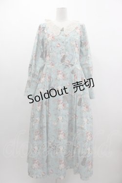 画像1: axes femme / 音楽と薔薇柄ドレス風ワンピース  ミント I-25-03-12-056-AX-OP-HD-ZI