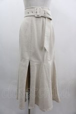 画像1: 【SALE】EAT ME / ベルテッドマチ付きマーメイドスカート S アイボリー I-25-03-12-079-LO-SK-HD-ZT446 (1)